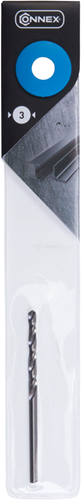 Connex staalboor 3.0mm (61mm) (2st) blauw - cox970332