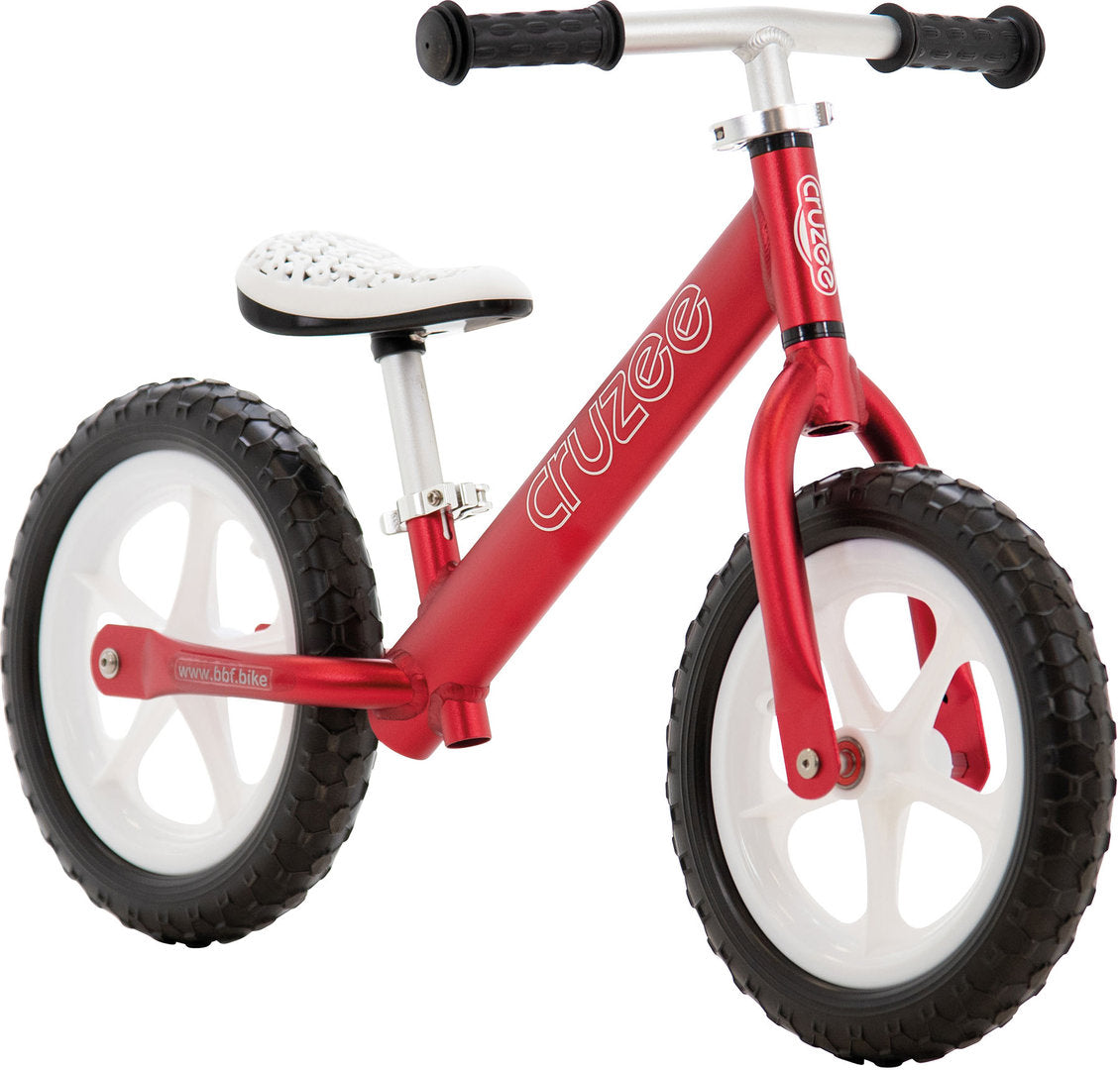 Cruzee ultralite balance bike 12″ red