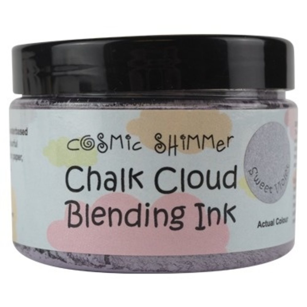Cosmic shimmer • chalk cloud blending ink sweet violet