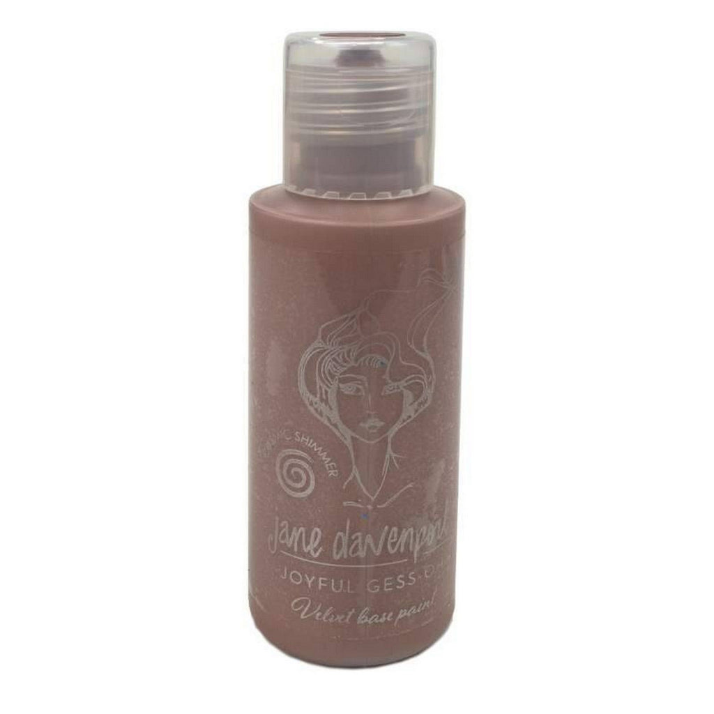 Cosmic shimmer • joyful gess-oh! velvet base paint beaming brown 50ml