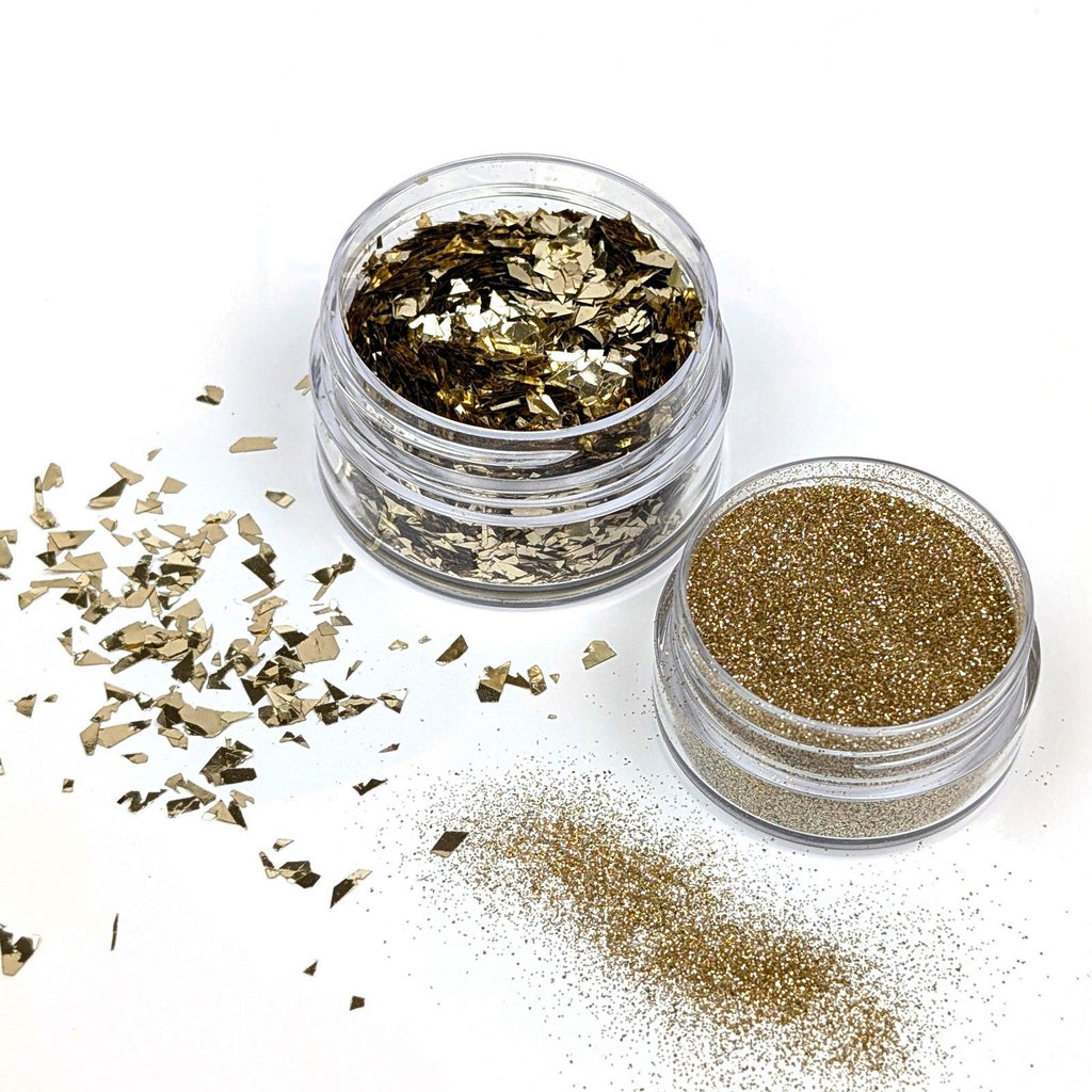 Cosmic shimmer • spangles white gold set