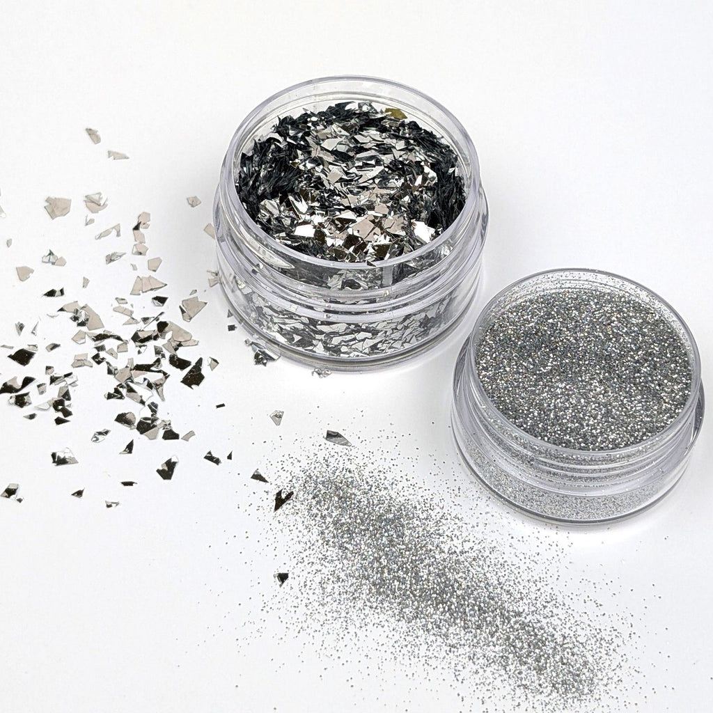 Cosmic shimmer • spangles pure silver set
