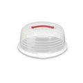 Curver taartdoos 35cm rond wit transp.
