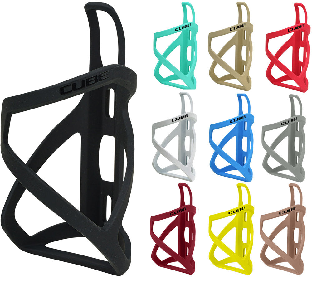 Cube bidonhouder hpp left sidecage matt grey blk