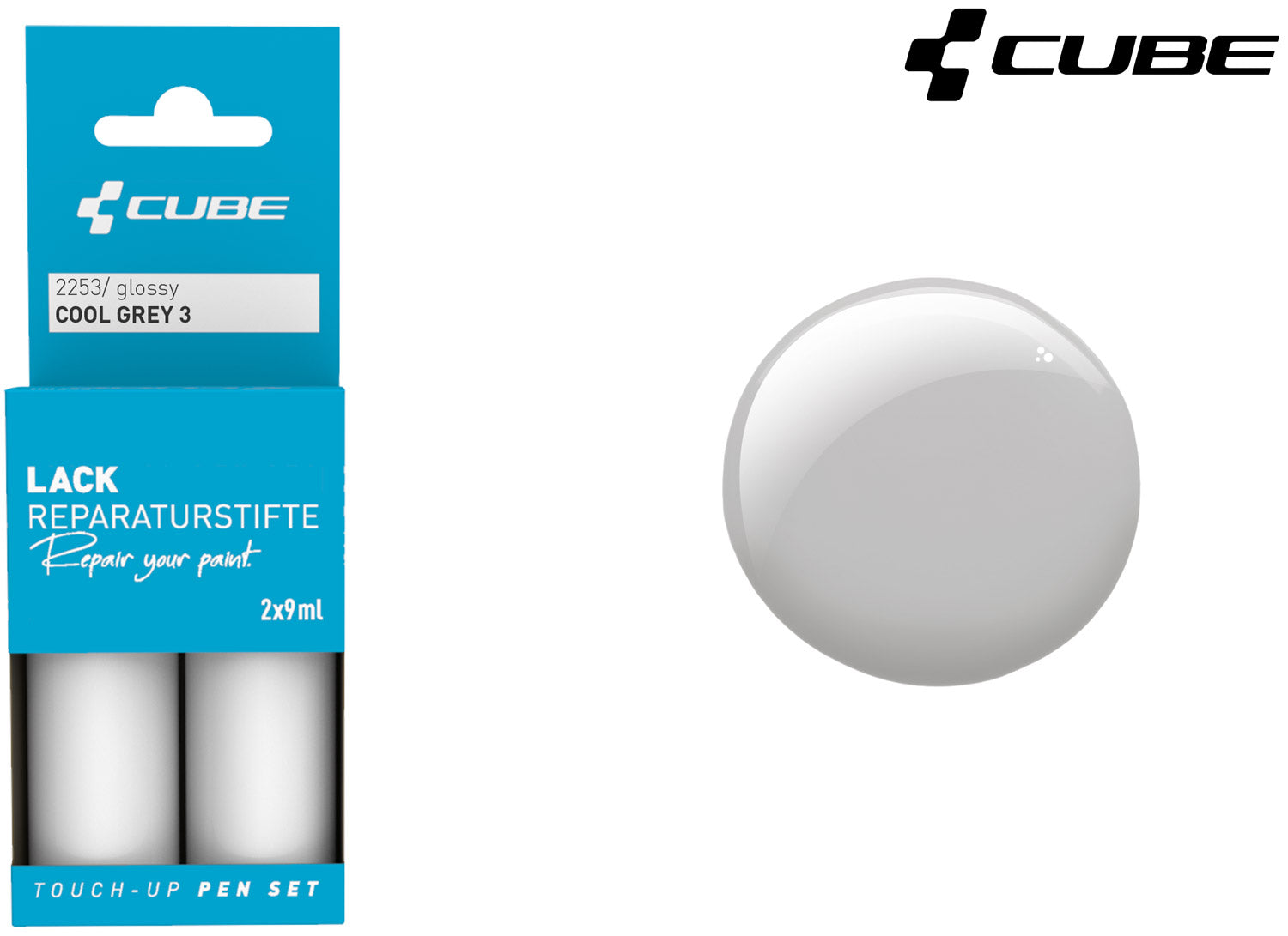 Cube touch-up pen set cool grey 3