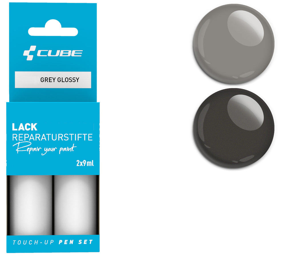 Cube touch-up pen set grey glossy