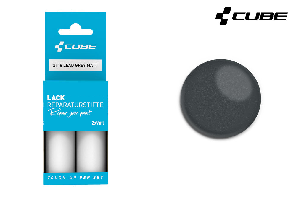 Cube touch-up pen set lead grey matt
