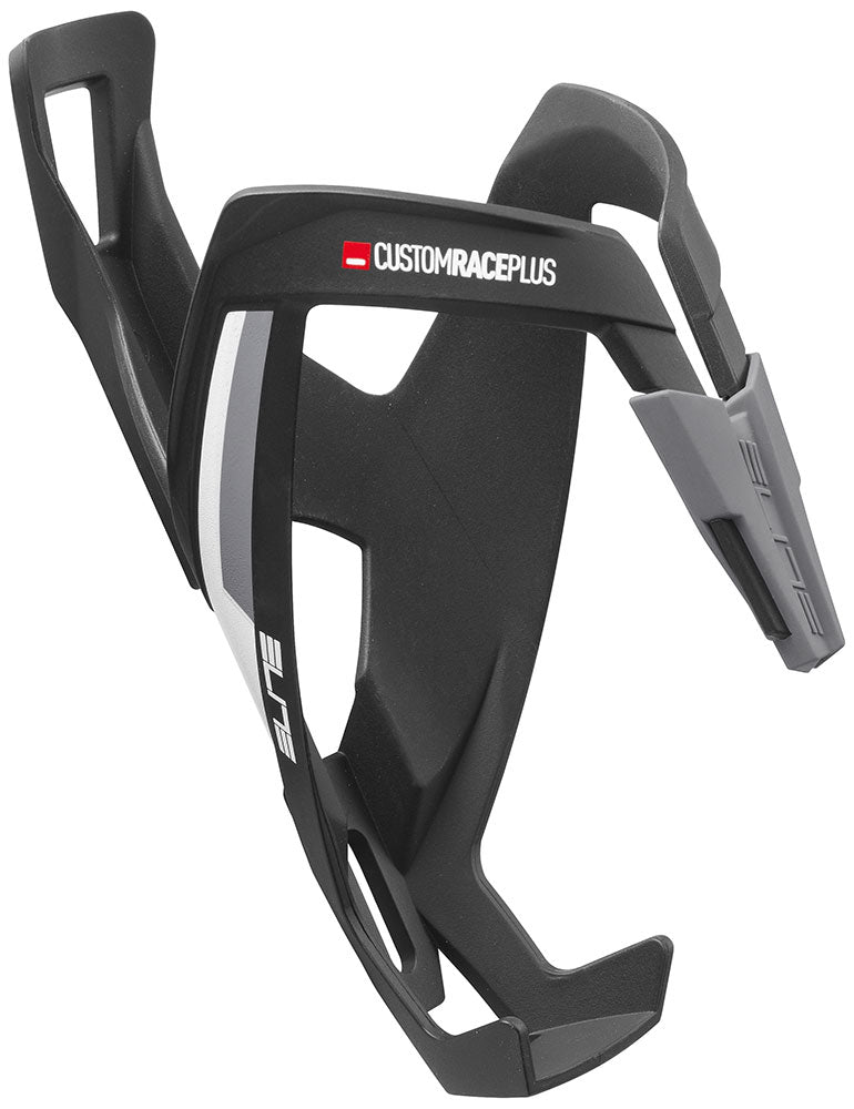 Elite bottlecage custom race plus matt black mit whiter grafik