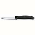 Victorinox swissclassic schilmes 8cm gekarteld lemmet zwart handvat