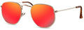 zonnebril unisex goud rood (CWI2413)