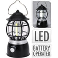 Redcliffs campinglamp cob 10x19cm zwart