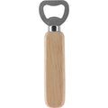 Excellent houseware flesopener rvs met eikenhouten heft