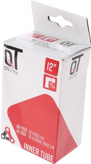 Qtcycletech Cycletech Innenschlauch 12 Zoll (47 62-203) Av 45° (43 mm) schwarz