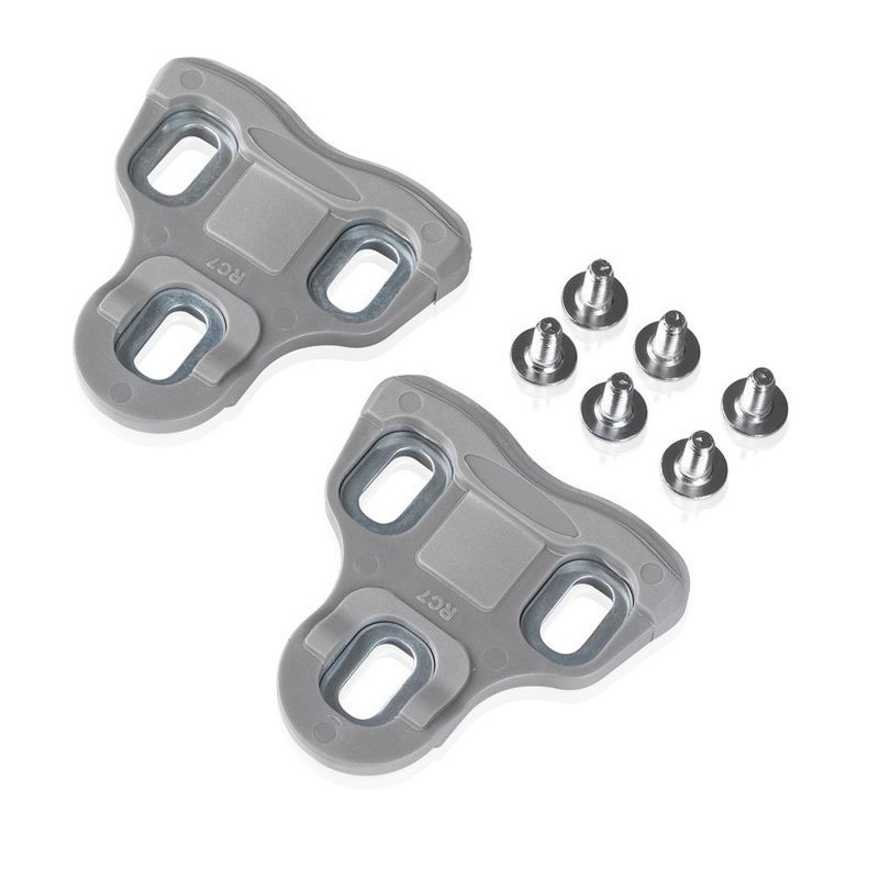 Xlc pd-x07 schoenplaatjes look keo pedalen - speling 9° - grijs