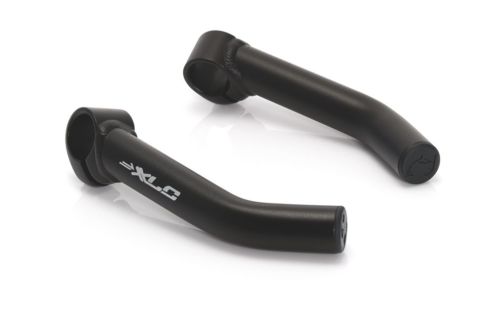 Xlc be-01 sb-plus bar ends - mat zwart - aluminium