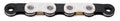 Kmc ketting x-flat waxed 12 13 speed - 126l - zilver zwart