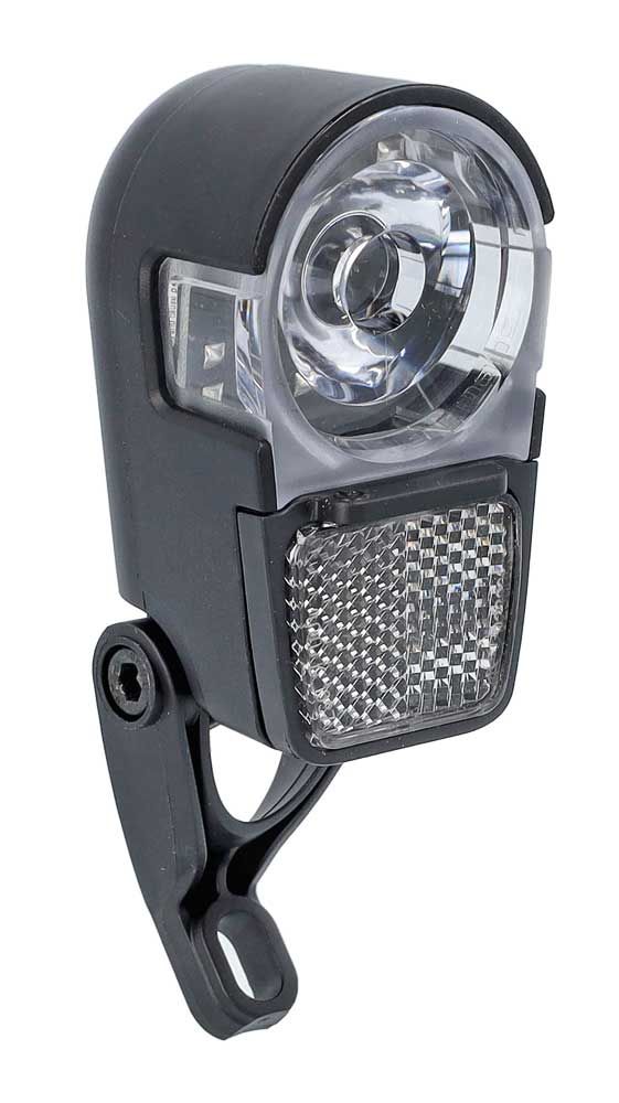 Herrmans H-ike LED-Stirnlampe mit Akku und schwarzem Reflektor