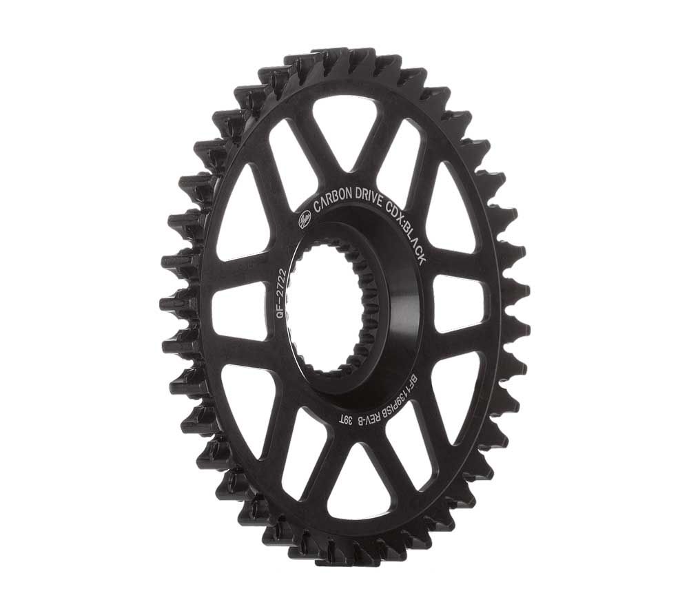 Gates tandwiel cdx 39t fin line pinion chromoly zwart