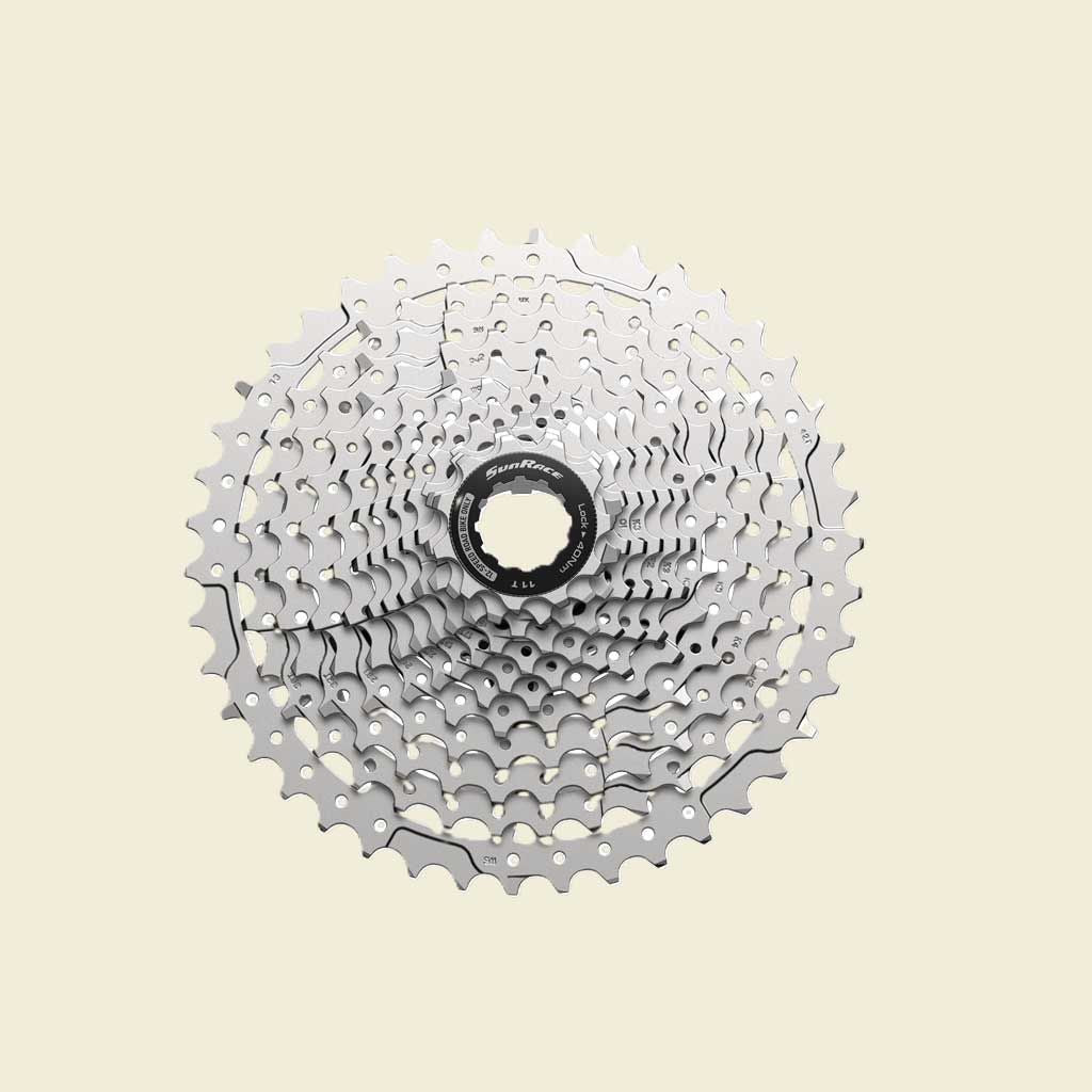 Spanninga sunrace cassette csrz800 12v 11-42t zilver