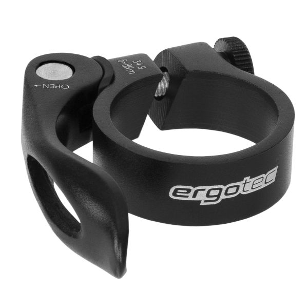 Sattelstützenklemme Ergotec SCQ-0100 ø34,9 mm Aluminium mit Schnellspanner - schwarz