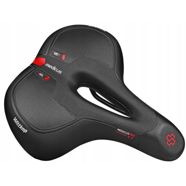 Wittkop Medicus PRO City 6.3 Fahrradsattel - schwarz