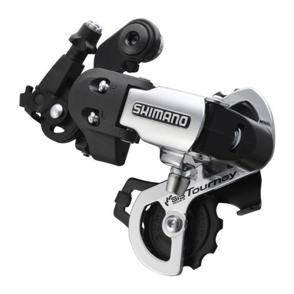 Shimano achterderailleur 6 7-speed tourney rd-ft35 - directe montage d-type - zilver zwart