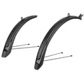 Polisport spatbord verlenger mtb 26'-29 65mm - zwart