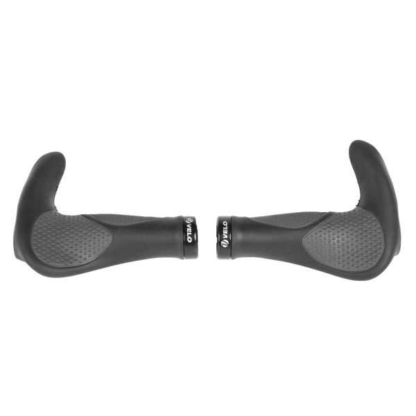 M-Wave Ergogel D3 Lenkergriffset mit Gelfüllung und Klemme – Schwarz/Grau