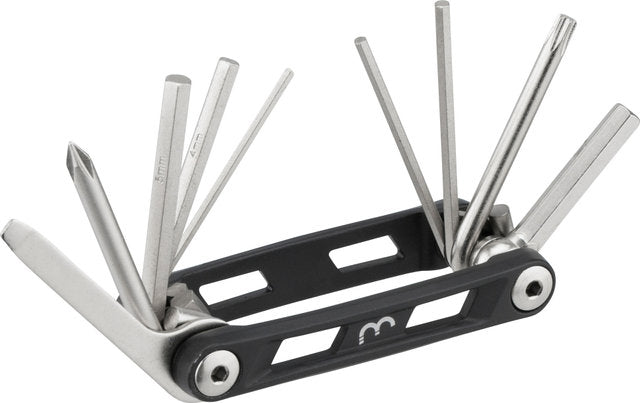 Bbb cycling maxifold s fietsgereedschap - gereedschapset met bandenlichters - fiets minitools - 10 verschillende functies - btl-141s