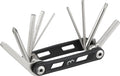 Bbb cycling maxifold s fietsgereedschap - gereedschapset met bandenlichters - fiets minitools - 10 verschillende functies - btl-141s