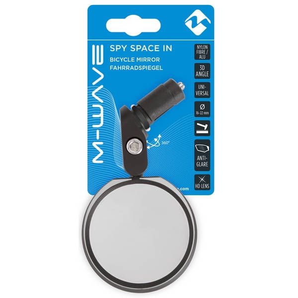 M-Wave Spy Space Fahrradspiegel – Lenkerrohrmontage