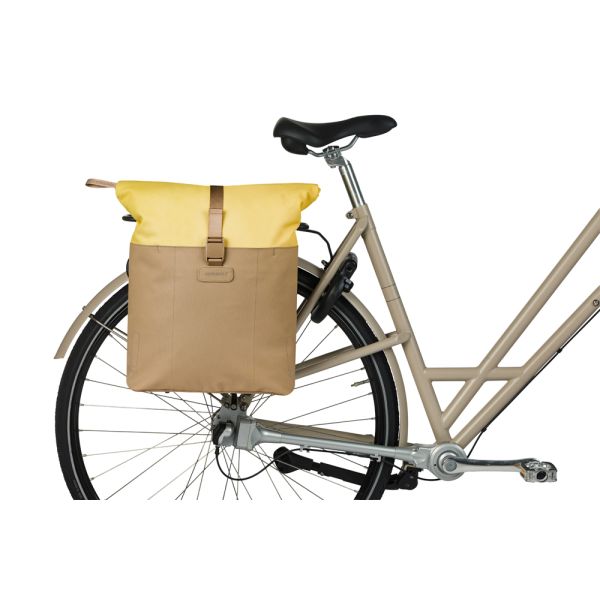 Basil Vive Mik Fahrradtasche, 15–20 l, 11 x 29 x 34 cm, sandgelb