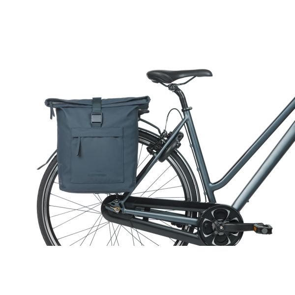 Basil Brooklyn 41L Doppel-Fahrradtasche - Blau (14 x 30 x 37 cm)
