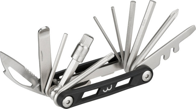 Bbb cycling maxifold m fietsgereedschap - gereedschapset met bandenlichters - fiets minitools - 13 verschillende functies - btl-141m
