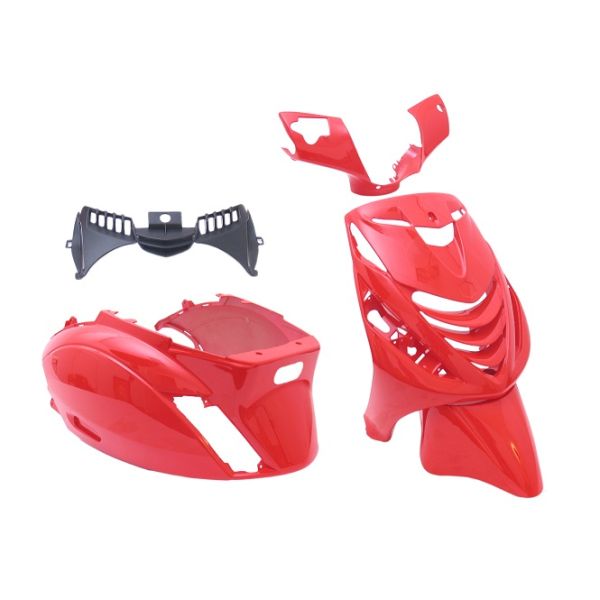 5-teiliges Kantenschutz-Set für Piaggio Zip-SP ab Baujahr 2000 – Ferrari-Rot