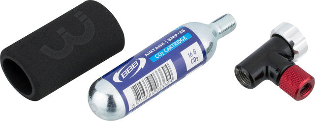Bbb cycling co2 pomp - easyair - fietspomp racefiets inclusief co2 patroon - mini pomp - bmp-34