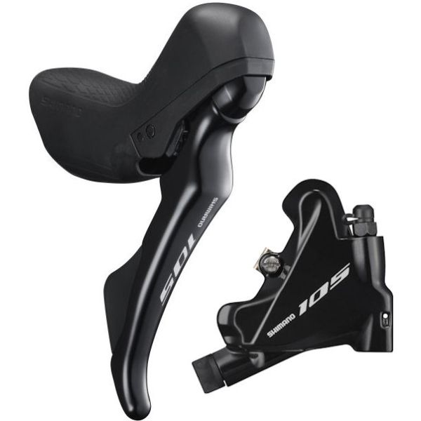 Hinterrad-Scheibenbremsensatz, 11-fach Shimano 105 R7020 Flat Mount – schwarz