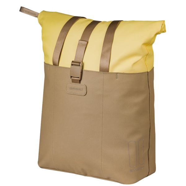 Basil Vive Mik Fahrradtasche, 15–20 l, 11 x 29 x 34 cm, sandgelb
