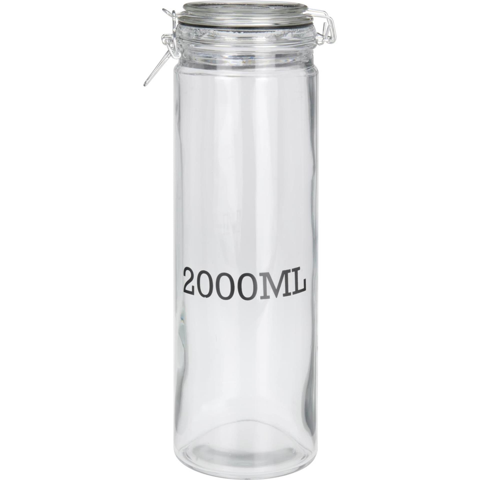 Excelent houseware voorraadpot glas 2 liter