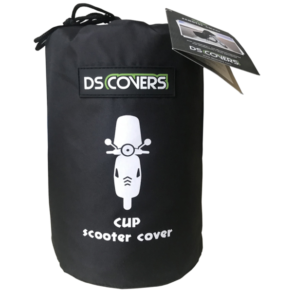 Ds covers cup scooterhoes buiten – waterdichte regenhoes voor scooter – uv- weerbestendig – met windscherm – maat l –