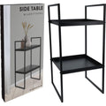 Home styling bijzettafel metaal 27x27x54cm