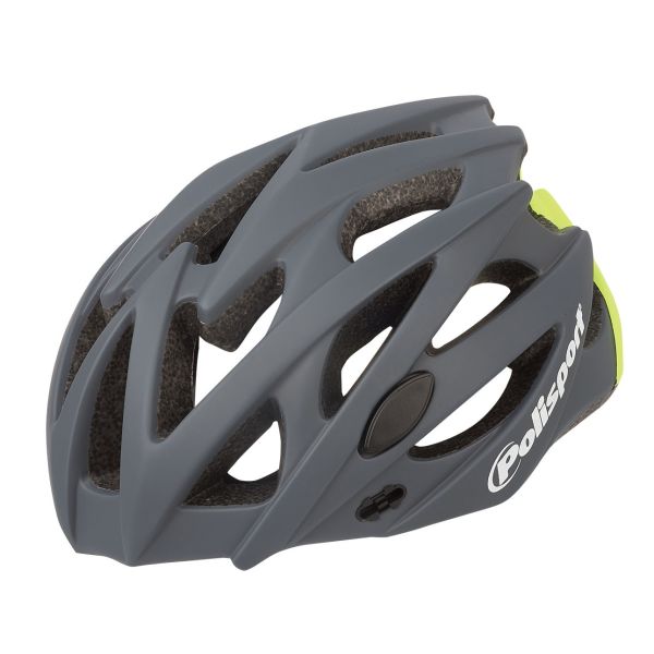 Polisport twig fietshelm m 55-58cm zwart grijs