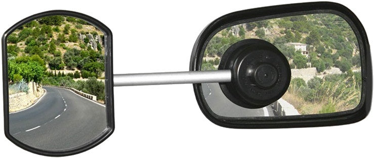 Defa Caravanspiegel met zuignap vlak 11 cm zwart