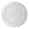 Deksel milkshakebeker plat met kruis 90mm plastic (50 stuks)