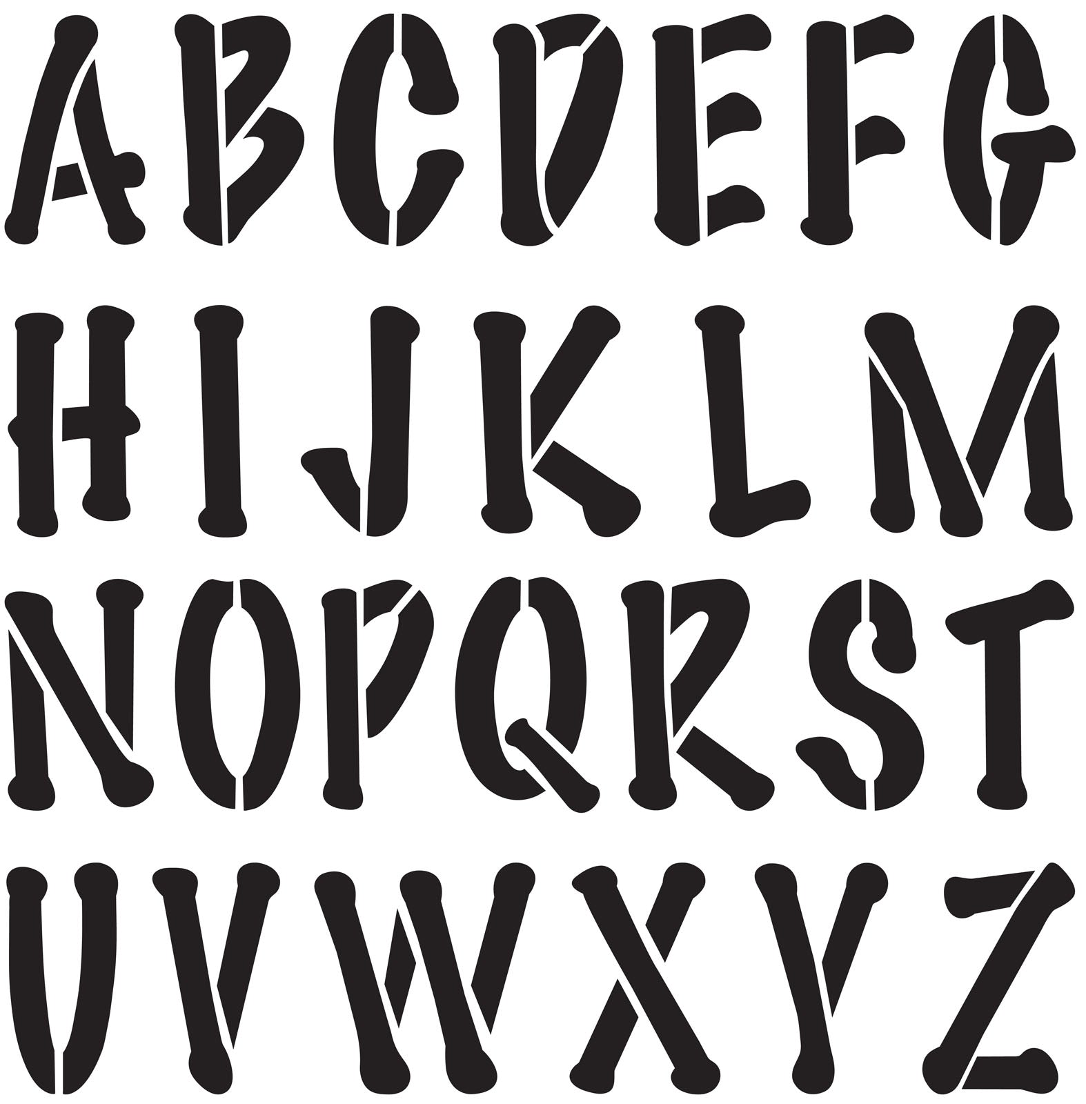 Delta • stencil mania x1 poster alphabet 9cm.