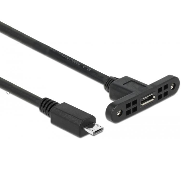 Delock kabel usb 2.0 micro-b connector voor installatie > usb 2.0 micro-