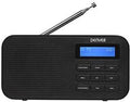 Enzo denver radio dab+ 230v of batterij + dual wekfunctie zwart - 8140310