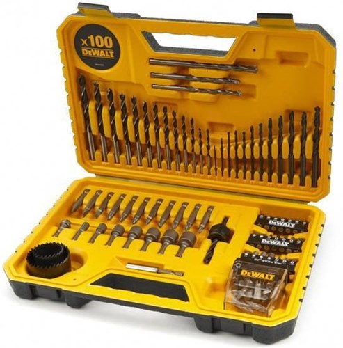Dewalt accessoires 100-delige schroef- boren- en gatenzagenset | dt71563-qz
