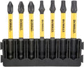 Dewalt accessoires bitset | houder + impact torsion | 57 mm | pz1 x1, pz2 x2, t15 x1, t20 x1, t57 x1, t30 x1 - dt70823-qz