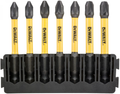 Dewalt accessoires bitset | houder + impact torsion | 57 mm | pz1 x2, pz2 x3, pz3 x2 - dt70822-qz
